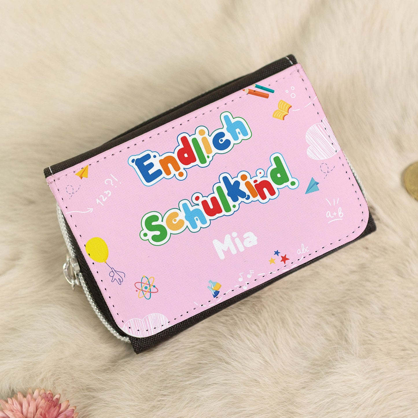 Bedruckte Geldbörse zur Einschulung - Endlich Schulkind