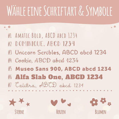 Stapelturm aus Holz (eckig) von Jollein - personalisiert mit Name