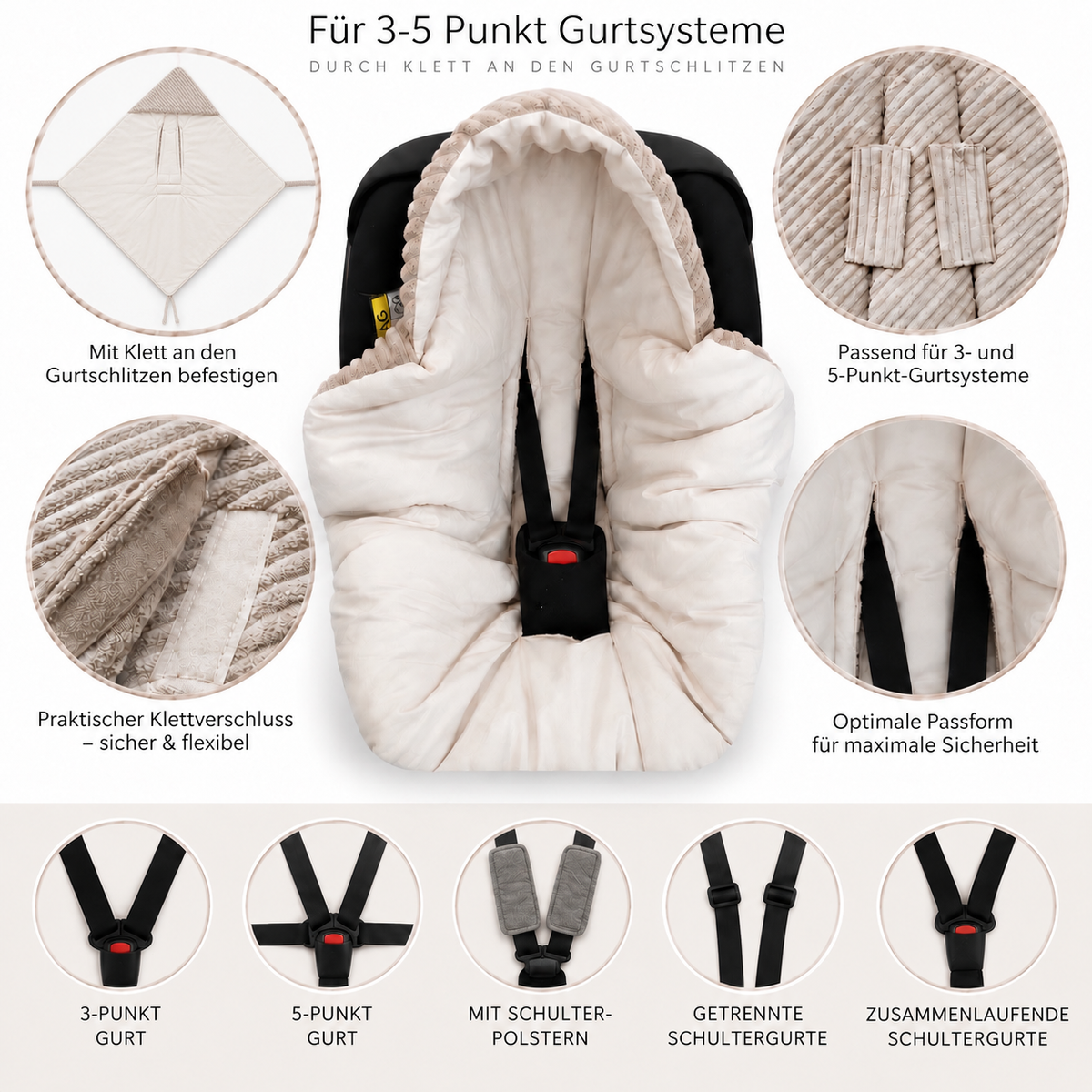 Corduroy wrap blanket – Perfect for any car seat