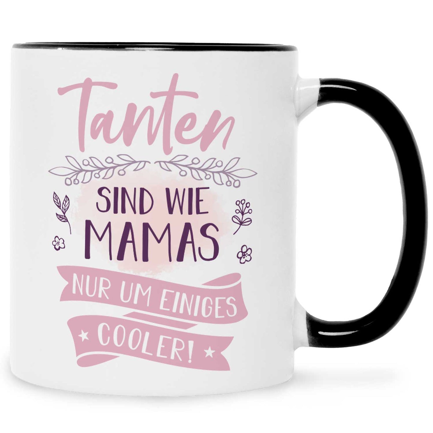 Bedruckte Tasse mit Spruch Tanten sind wie Mamas