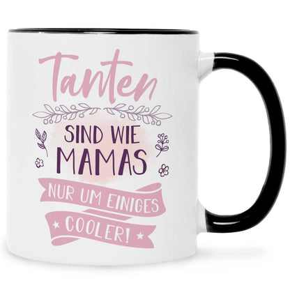 Bedruckte Tasse mit Spruch Tanten sind wie Mamas