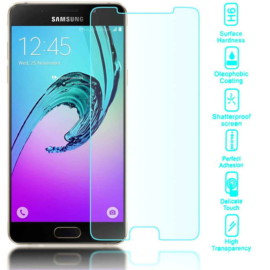 NALIA Schutzglas kompatibel mit Samsung Galaxy A3 2016, 9H Glas-Schutzfolie Display-Abdeckung Hüllen-Kompatibel, Handy-Folie Schutz-Film Glasfolie, HD Screen Protector Tempered Glass - Transparent