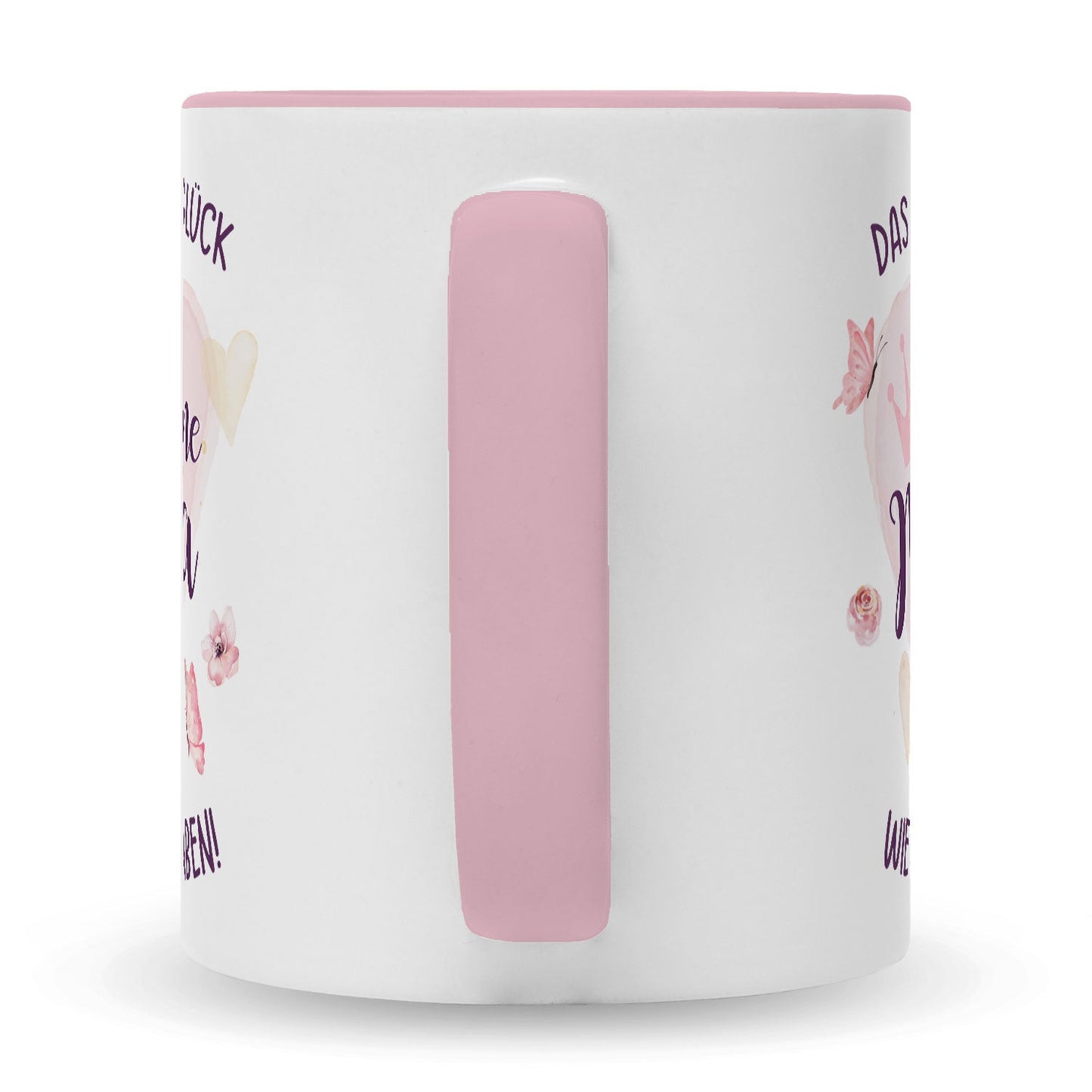 Bedruckte Tasse mit Spruch Das höchste Glück