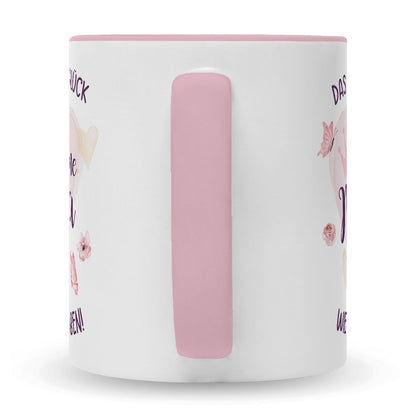 Bedruckte Tasse mit Spruch Das höchste Glück