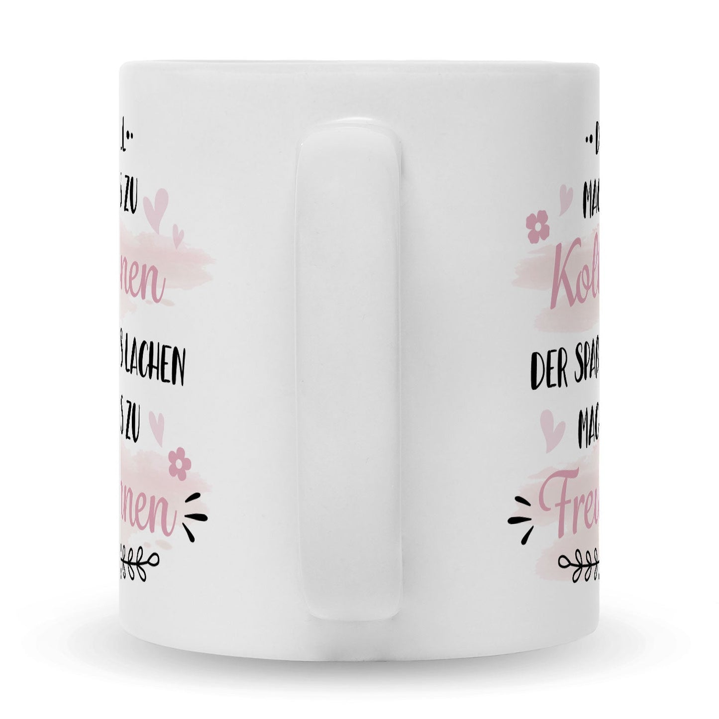 Bedruckte Tasse mit Spruch Der Zufall machte uns zu Kolleginnen
