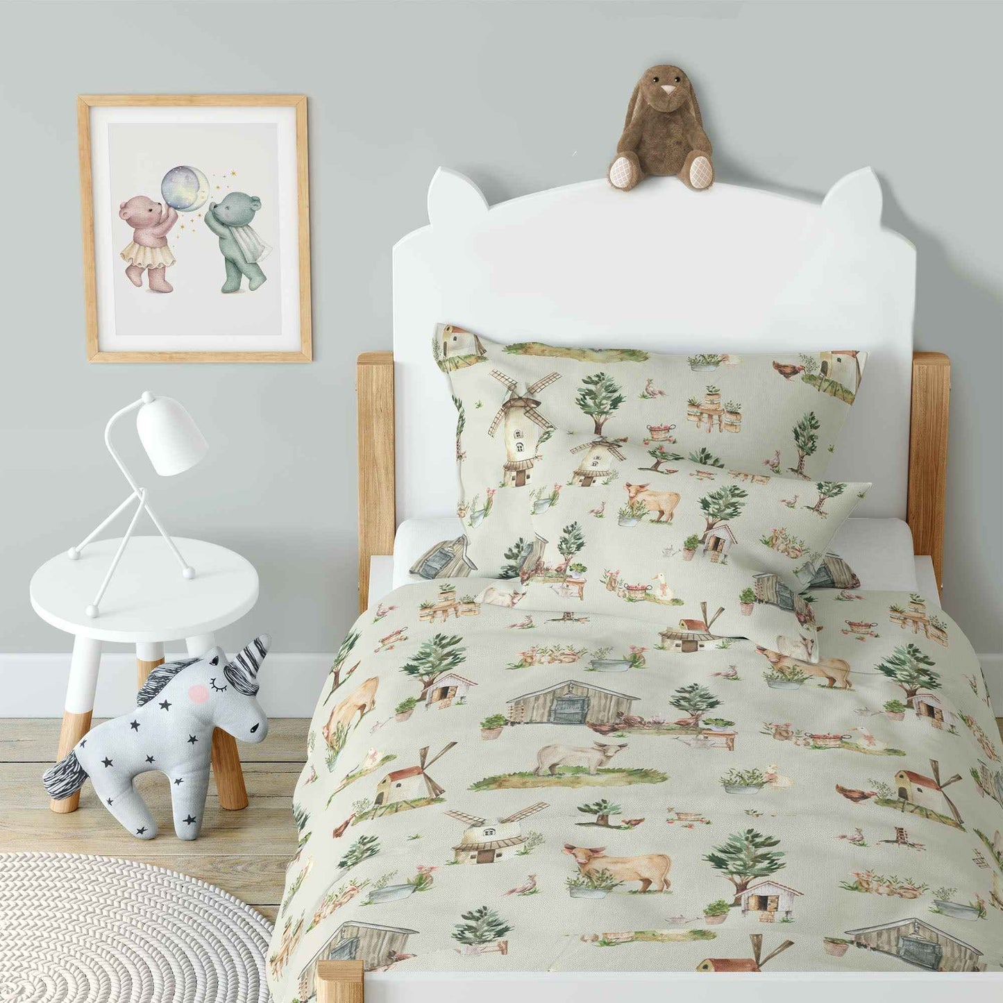 “Auf dem Bauernhof” Premium Kinderbettwäsche
