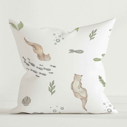 “Otter” Premium Kinder Dekokissen