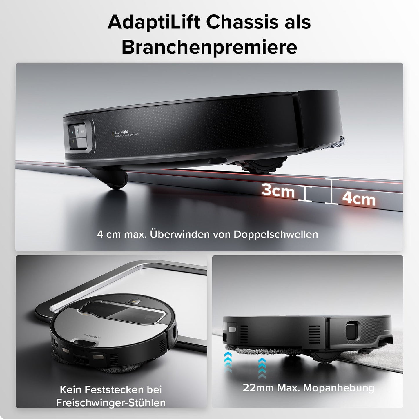 Roborock Saros Z70 Staubsaugerroboter mit mechanischem OmniGrip™ Arm