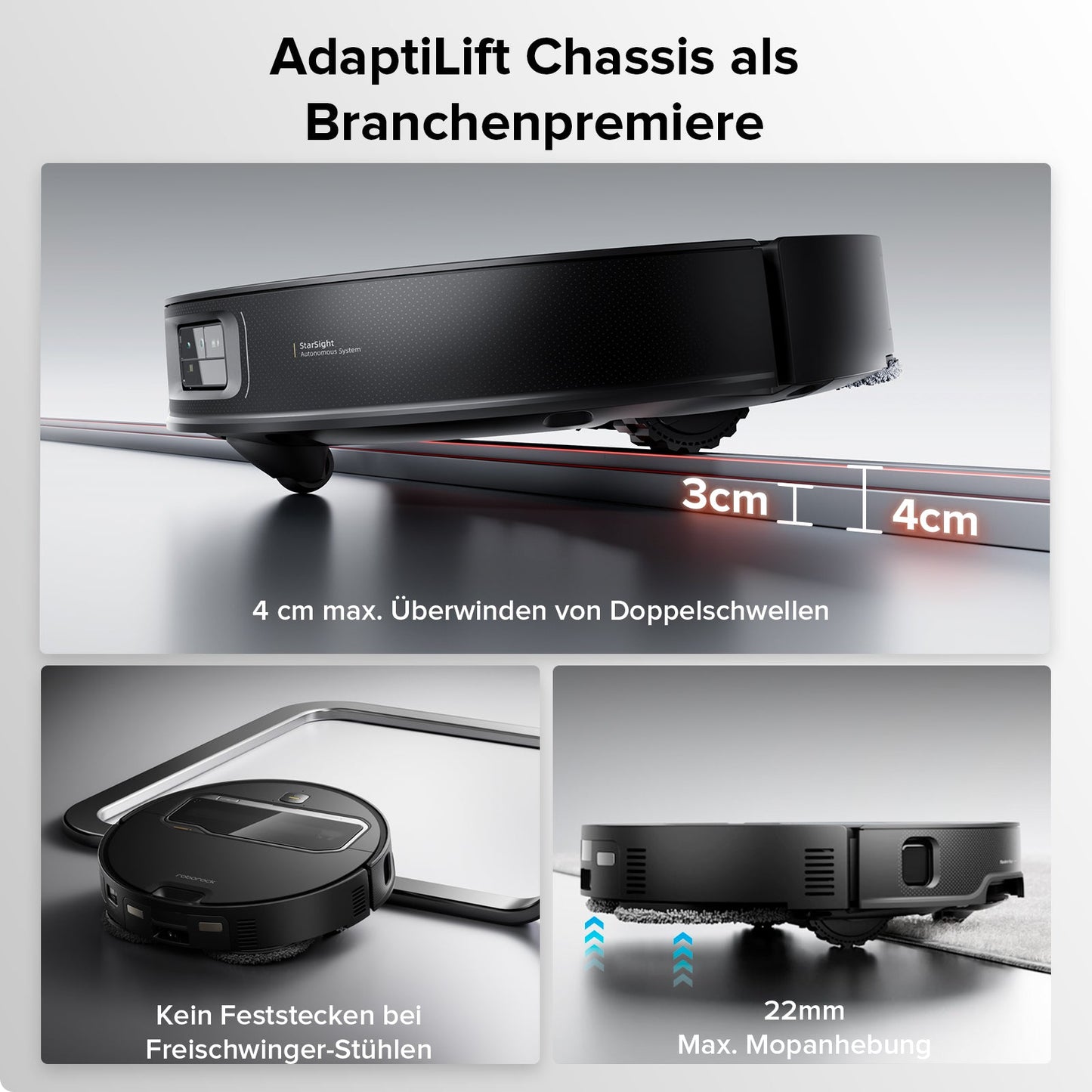 Roborock Saros Z70 Staubsaugerroboter mit mechanischem OmniGrip™ Arm