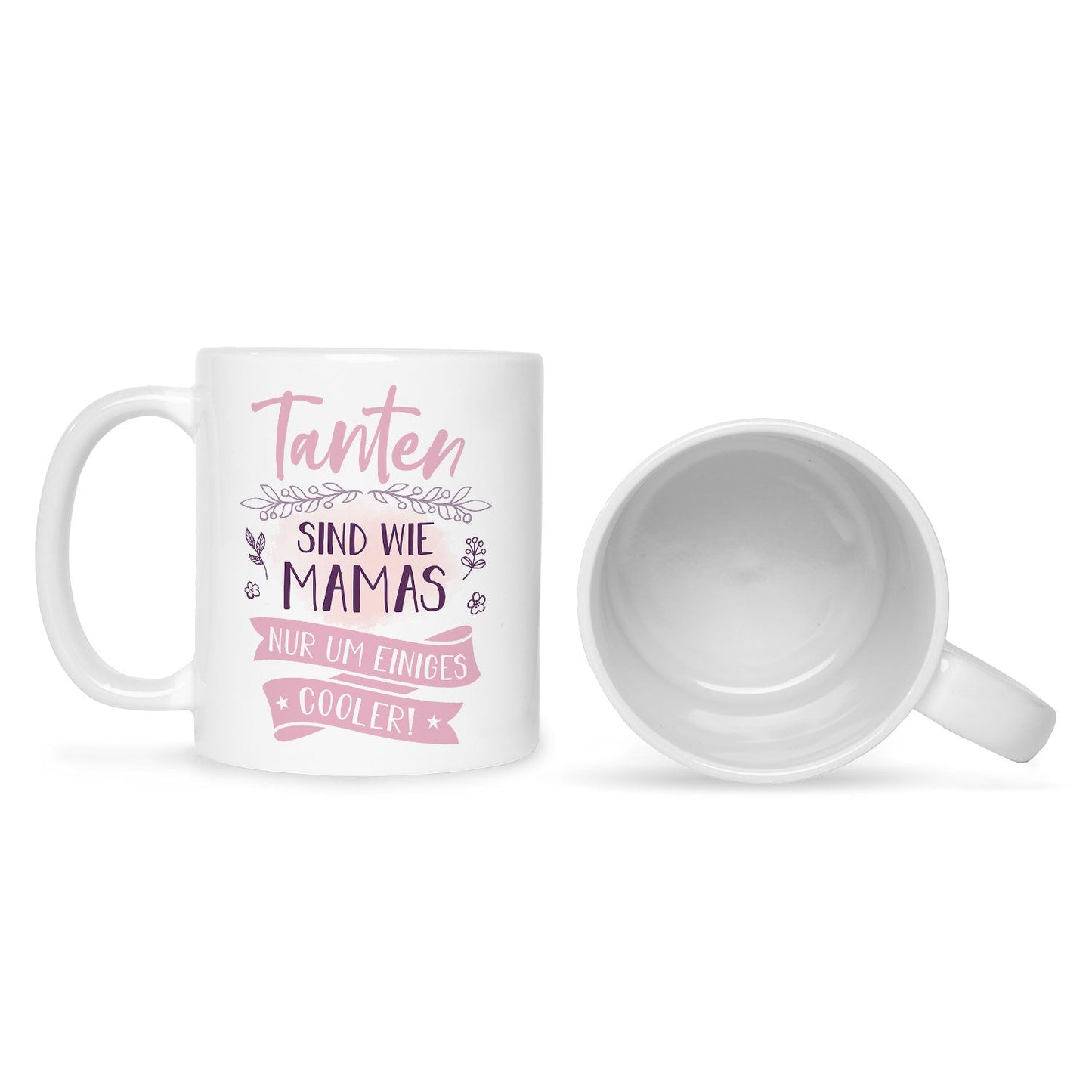 Bedruckte Tasse mit Spruch Tanten sind wie Mamas