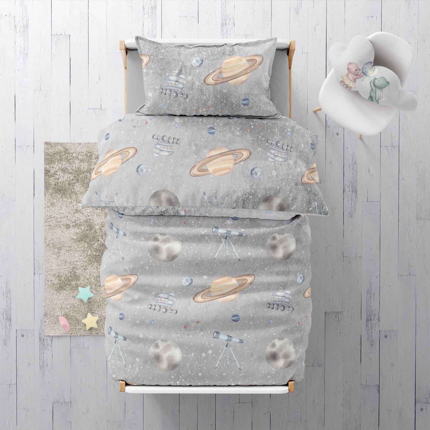 "Galaxie" Premium Kinderbettwäsche