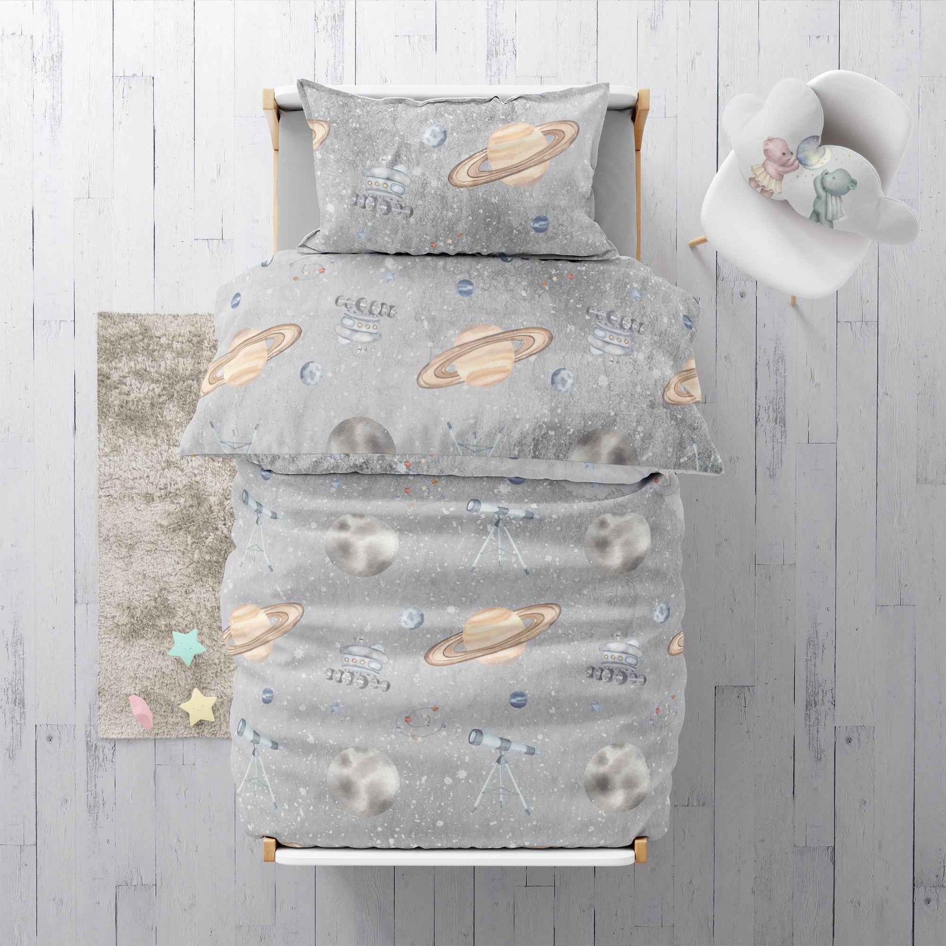 "Galaxie" Premium Kinderbettwäsche