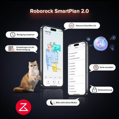 Roborock Saros 10R Saugroboter mit Wischfunktion & abnehmbarem Wischmopp
