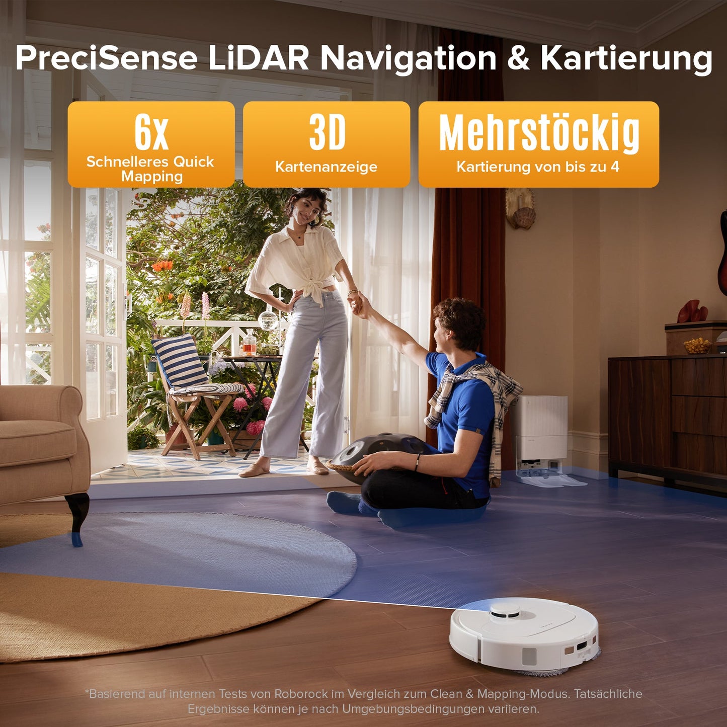 Roborock QV 35S Saugroboter mit Multifunktions-Dockingstation
