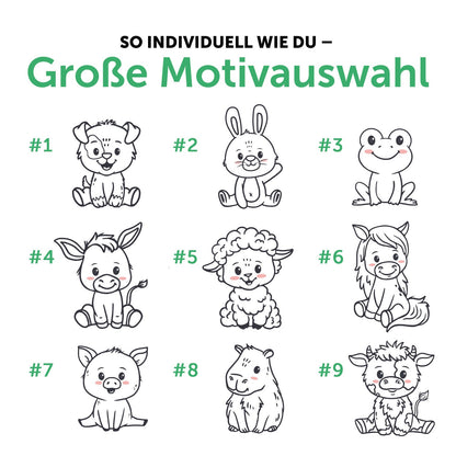 Personalisiertes Kissen mit Motiv - Tiere