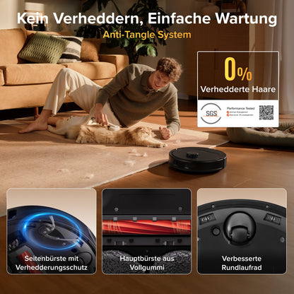 Roborock Qrevo S Pro Saug- und Wischroboter – Saugkraft von 18.500 Pa und Multifunktions-Dockingstation