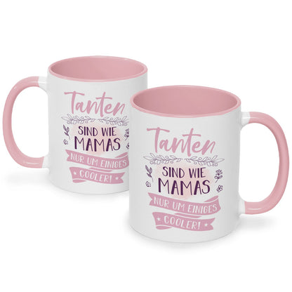 Bedruckte Tasse mit Spruch Tanten sind wie Mamas