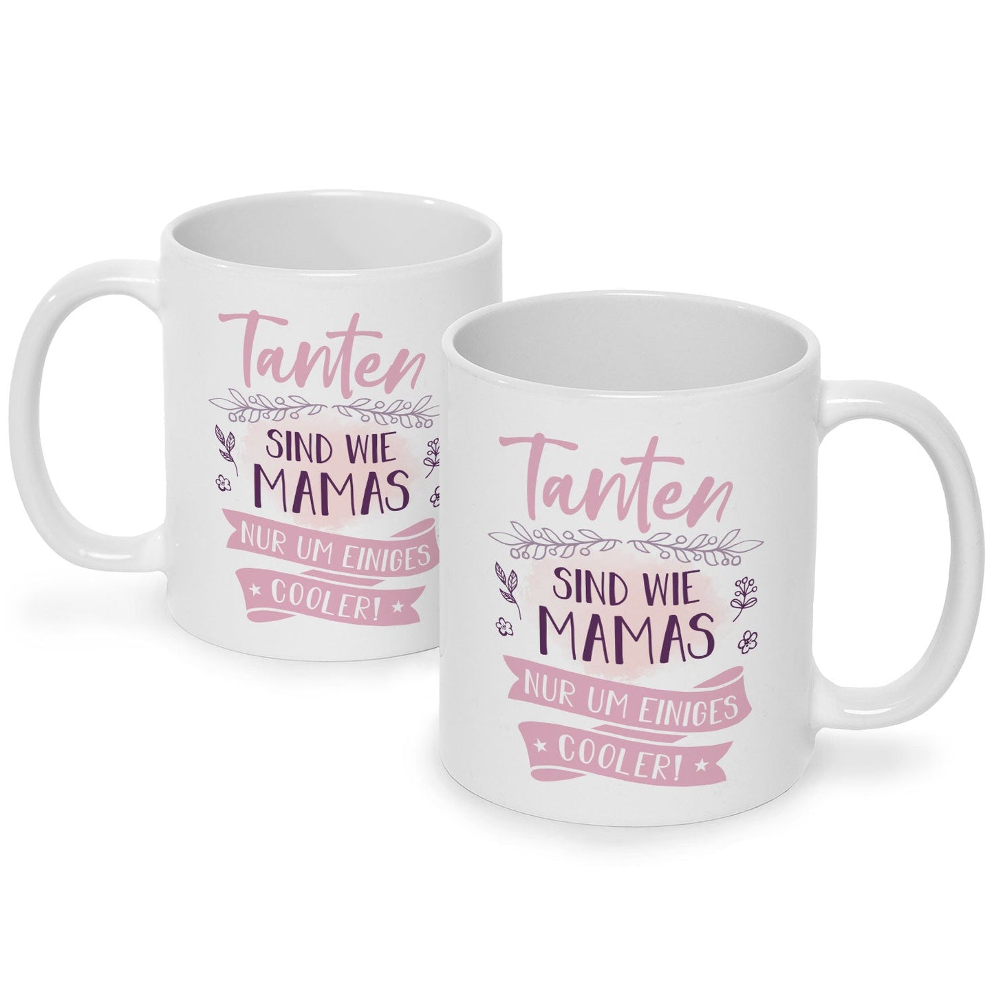 Bedruckte Tasse mit Spruch Tanten sind wie Mamas