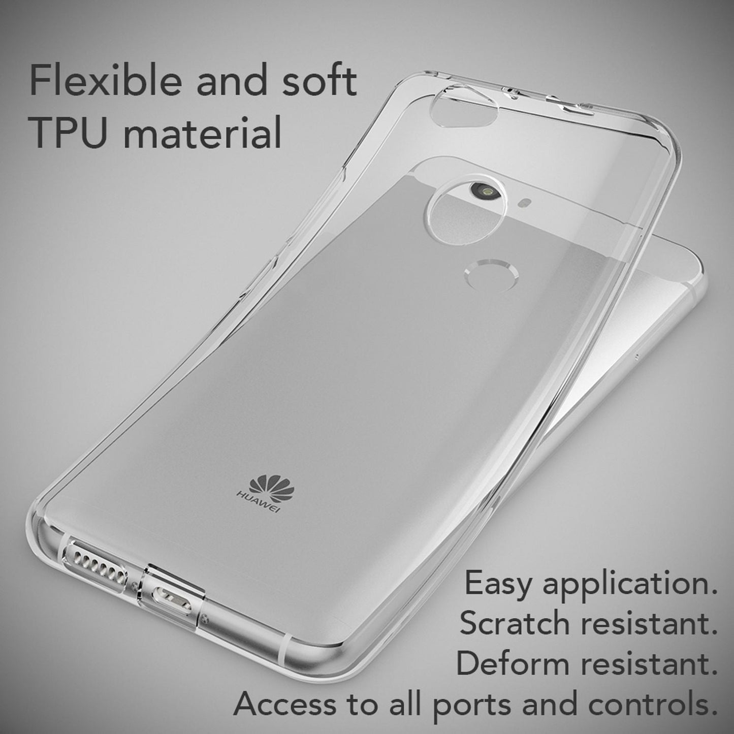 NALIA Handyhülle kompatibel mit Huawei Nova, Slim Silikon Motiv Case Cover Hülle Crystal Schutzhülle Dünn Durchsichtig, Etui Handy-Tasche Back-Cover Smart-Phone Bumper