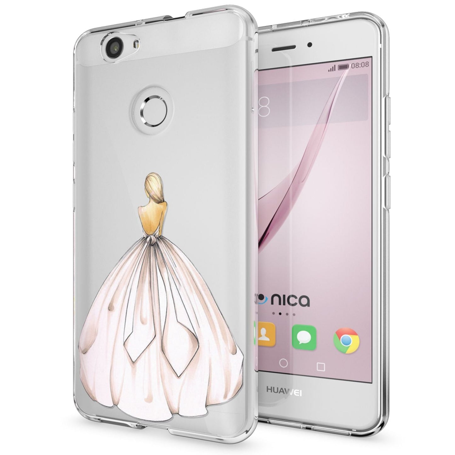 NALIA Handyhülle kompatibel mit Huawei Nova, Slim Silikon Motiv Case Cover Hülle Crystal Schutzhülle Dünn Durchsichtig, Etui Handy-Tasche Back-Cover Smart-Phone Bumper