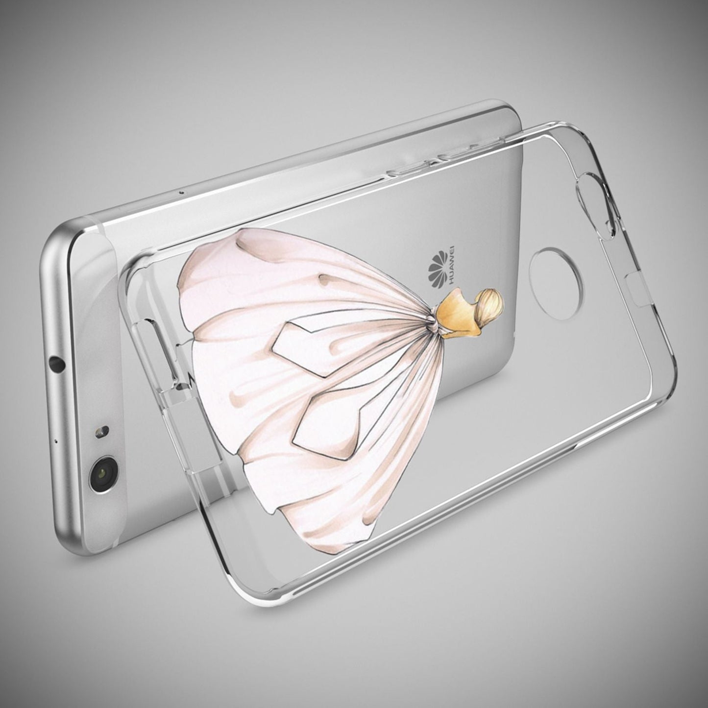 NALIA Handyhülle kompatibel mit Huawei Nova, Slim Silikon Motiv Case Cover Hülle Crystal Schutzhülle Dünn Durchsichtig, Etui Handy-Tasche Back-Cover Smart-Phone Bumper