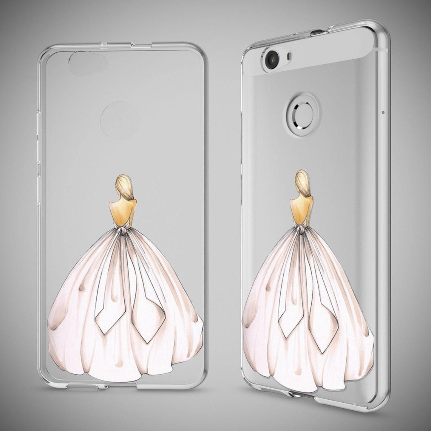 NALIA Handyhülle kompatibel mit Huawei Nova, Slim Silikon Motiv Case Cover Hülle Crystal Schutzhülle Dünn Durchsichtig, Etui Handy-Tasche Back-Cover Smart-Phone Bumper