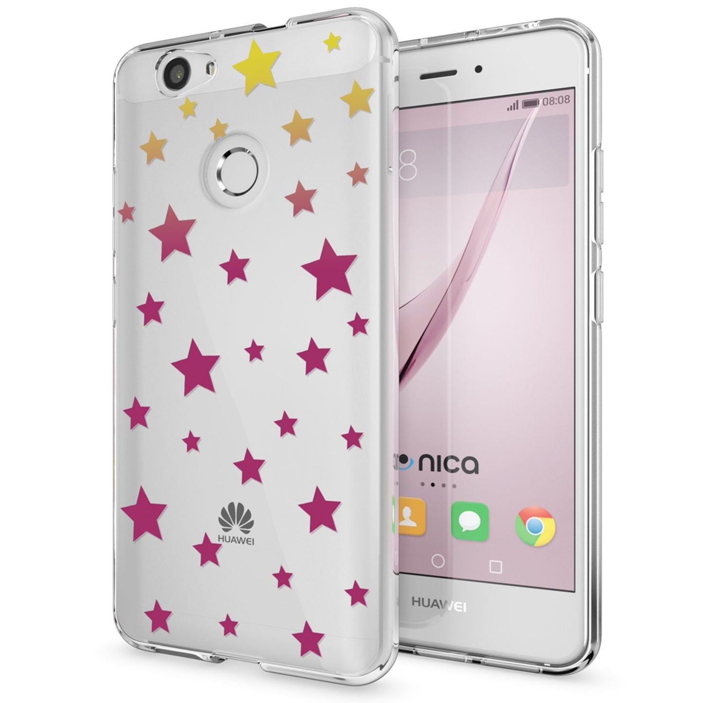 NALIA Handyhülle kompatibel mit Huawei Nova, Slim Silikon Motiv Case Cover Hülle Crystal Schutzhülle Dünn Durchsichtig, Etui Handy-Tasche Back-Cover Smart-Phone Bumper
