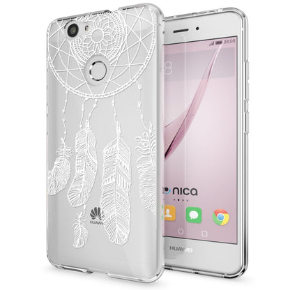 NALIA Handyhülle kompatibel mit Huawei Nova, Slim Silikon Motiv Case Cover Hülle Crystal Schutzhülle Dünn Durchsichtig, Etui Handy-Tasche Back-Cover Smart-Phone Bumper