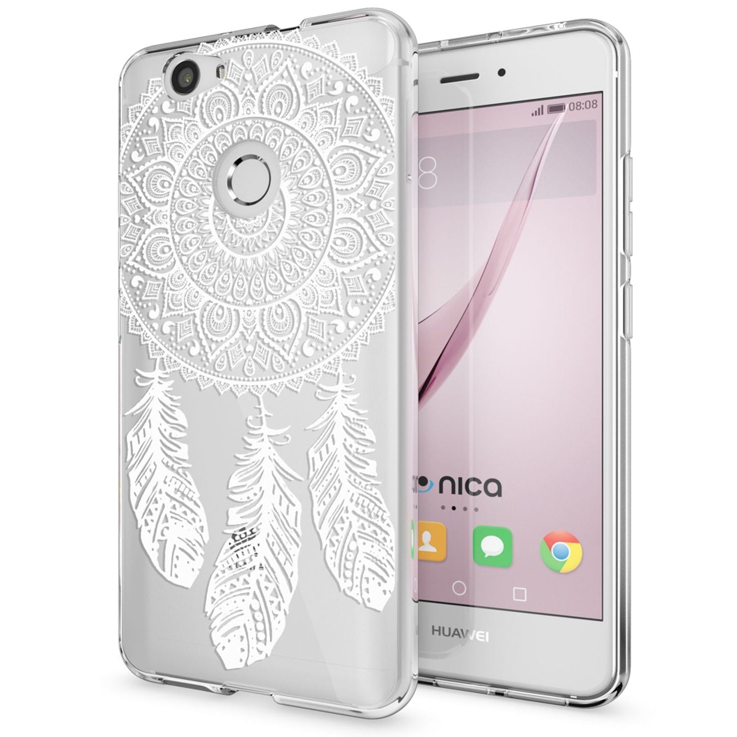 NALIA Handyhülle kompatibel mit Huawei Nova, Slim Silikon Motiv Case Cover Hülle Crystal Schutzhülle Dünn Durchsichtig, Etui Handy-Tasche Back-Cover Smart-Phone Bumper