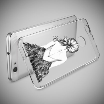 NALIA Handyhülle kompatibel mit Huawei Nova, Slim Silikon Motiv Case Cover Hülle Crystal Schutzhülle Dünn Durchsichtig, Etui Handy-Tasche Back-Cover Smart-Phone Bumper