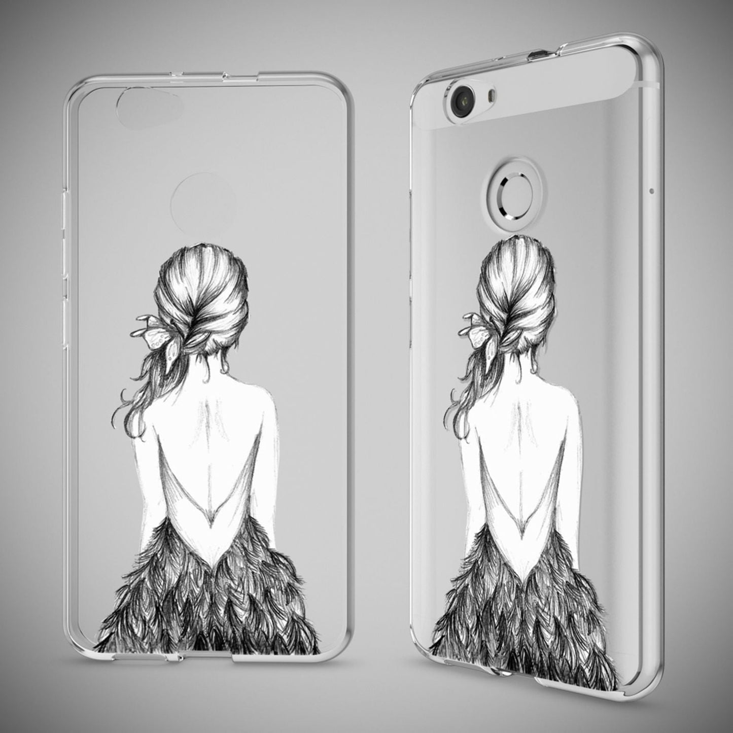 NALIA Handyhülle kompatibel mit Huawei Nova, Slim Silikon Motiv Case Cover Hülle Crystal Schutzhülle Dünn Durchsichtig, Etui Handy-Tasche Back-Cover Smart-Phone Bumper