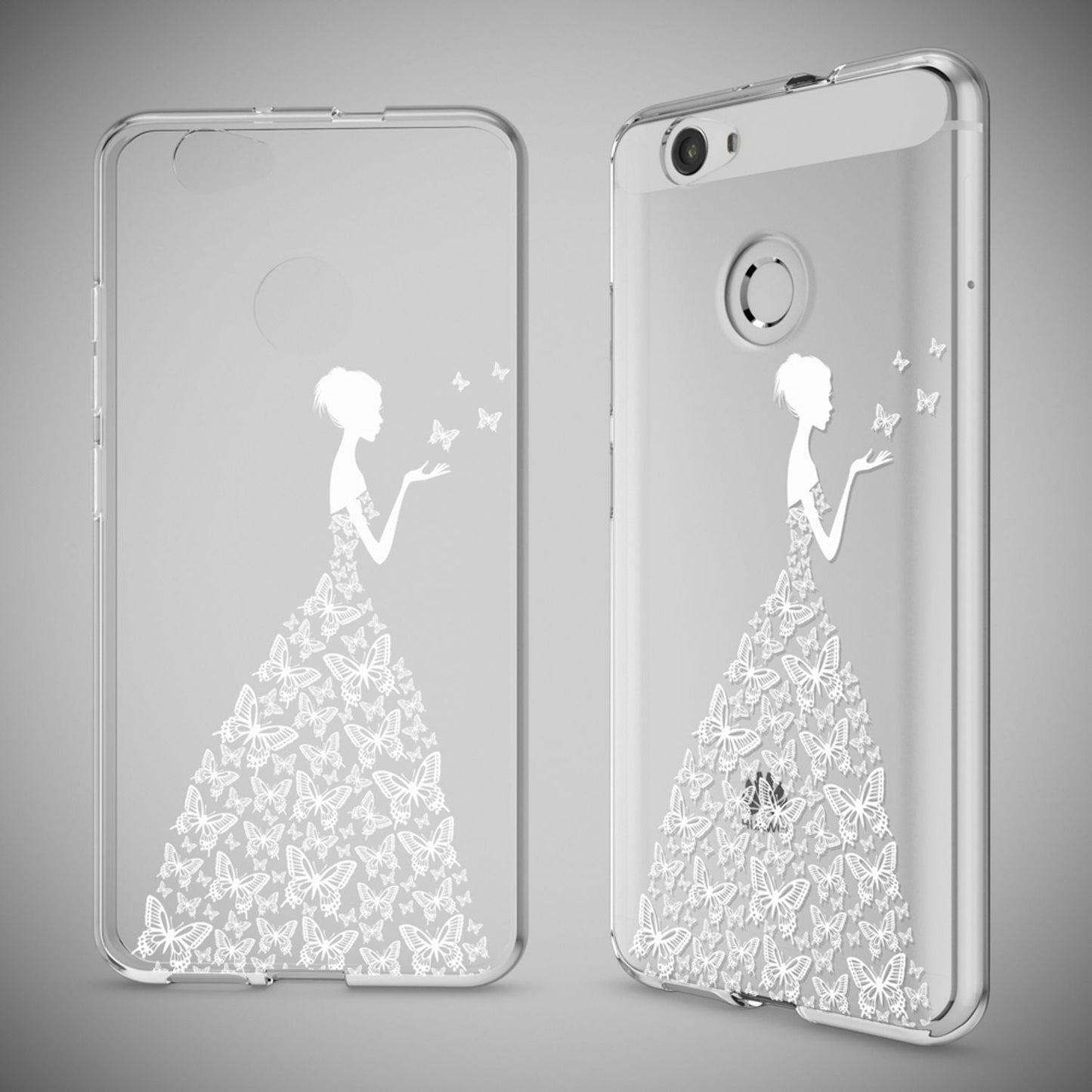 NALIA Handyhülle kompatibel mit Huawei Nova, Slim Silikon Motiv Case Cover Hülle Crystal Schutzhülle Dünn Durchsichtig, Etui Handy-Tasche Back-Cover Smart-Phone Bumper