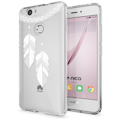 NALIA Handyhülle kompatibel mit Huawei Nova, Slim Silikon Motiv Case Cover Hülle Crystal Schutzhülle Dünn Durchsichtig, Etui Handy-Tasche Back-Cover Smart-Phone Bumper
