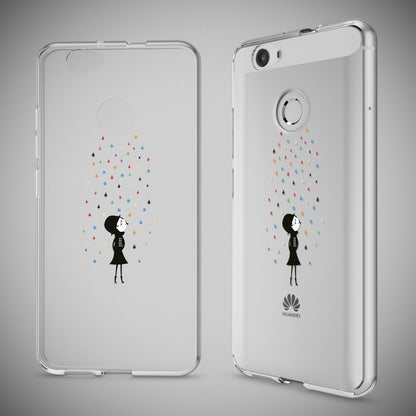 NALIA Handyhülle kompatibel mit Huawei Nova, Slim Silikon Motiv Case Cover Hülle Crystal Schutzhülle Dünn Durchsichtig, Etui Handy-Tasche Back-Cover Smart-Phone Bumper