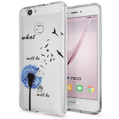 NALIA Handyhülle kompatibel mit Huawei Nova, Slim Silikon Motiv Case Cover Hülle Crystal Schutzhülle Dünn Durchsichtig, Etui Handy-Tasche Back-Cover Smart-Phone Bumper