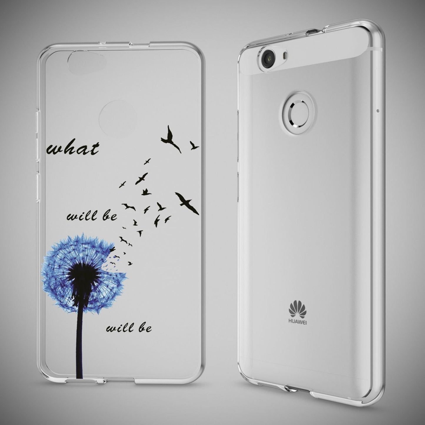 NALIA Handyhülle kompatibel mit Huawei Nova, Slim Silikon Motiv Case Cover Hülle Crystal Schutzhülle Dünn Durchsichtig, Etui Handy-Tasche Back-Cover Smart-Phone Bumper