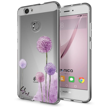 NALIA Handyhülle kompatibel mit Huawei Nova, Slim Silikon Motiv Case Cover Hülle Crystal Schutzhülle Dünn Durchsichtig, Etui Handy-Tasche Back-Cover Smart-Phone Bumper