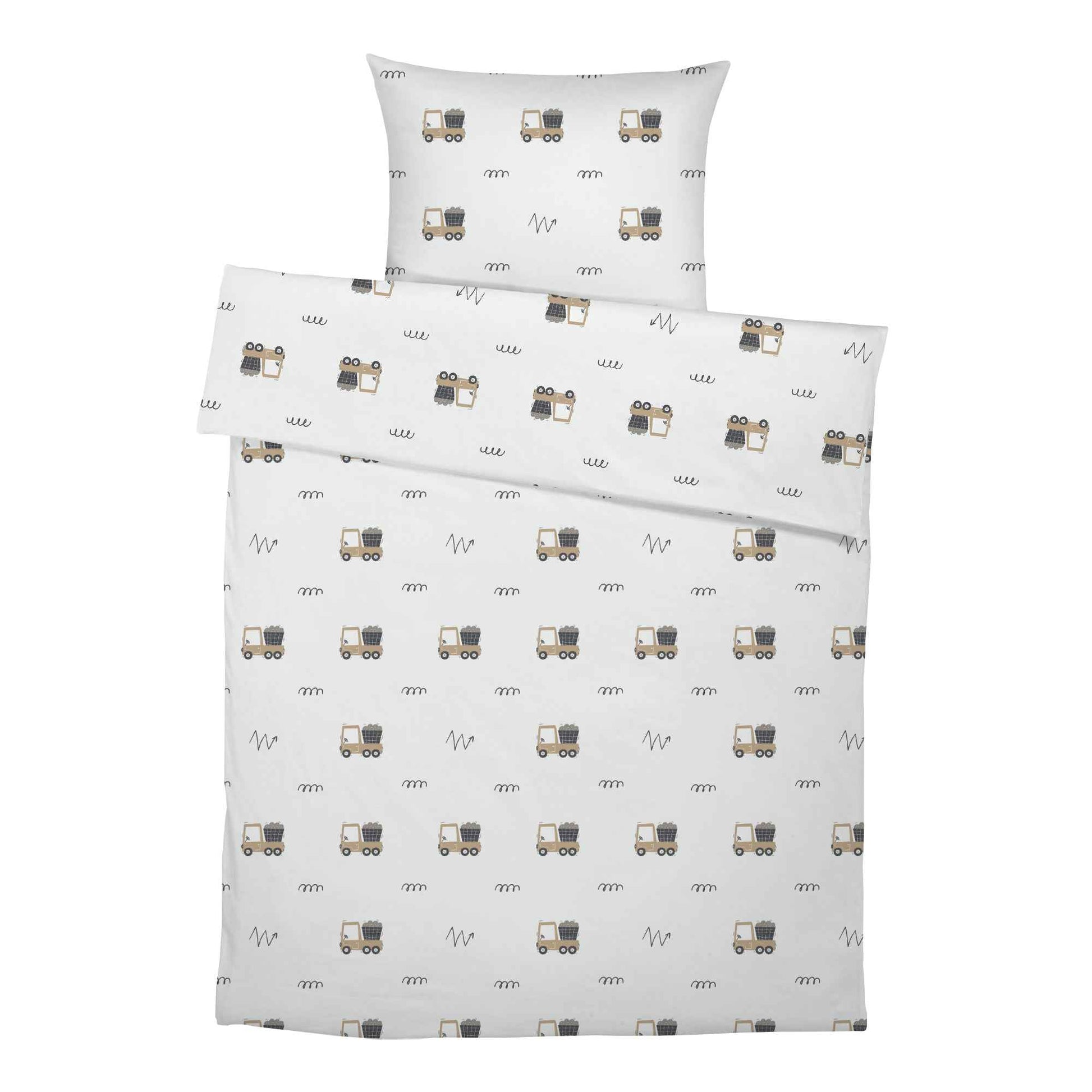 "Baufahrzeuge" Premium Kinderbettwäsche