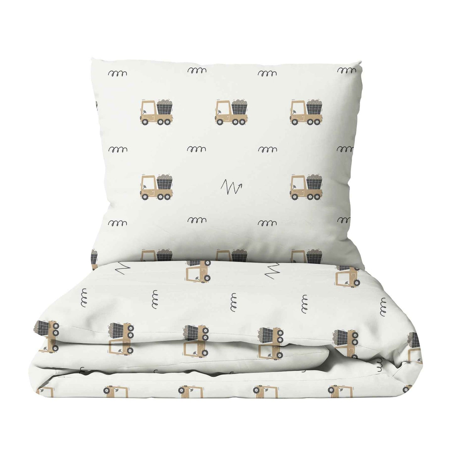 "Baufahrzeuge" Premium Kinderbettwäsche