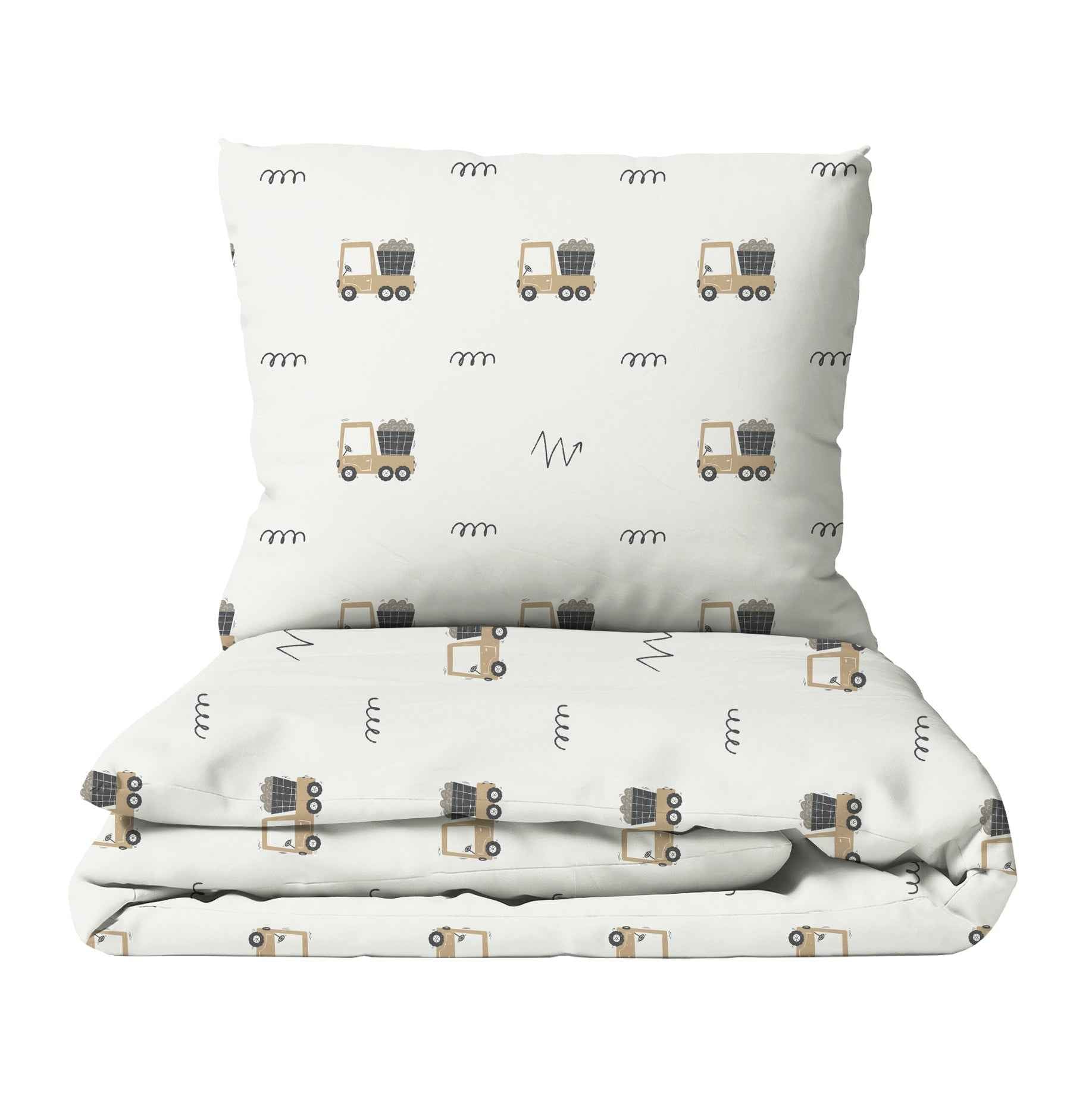 "Baufahrzeuge" Premium Kinderbettwäsche