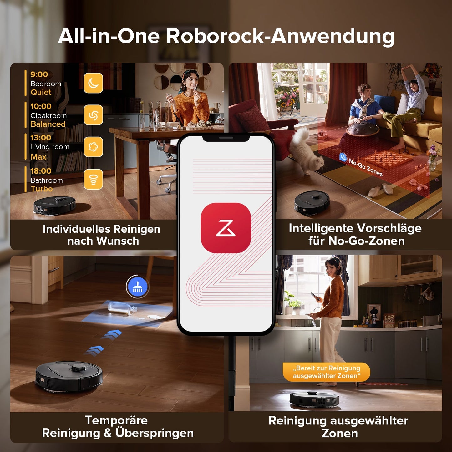 Roborock QV 35S Saugroboter mit Multifunktions-Dockingstation