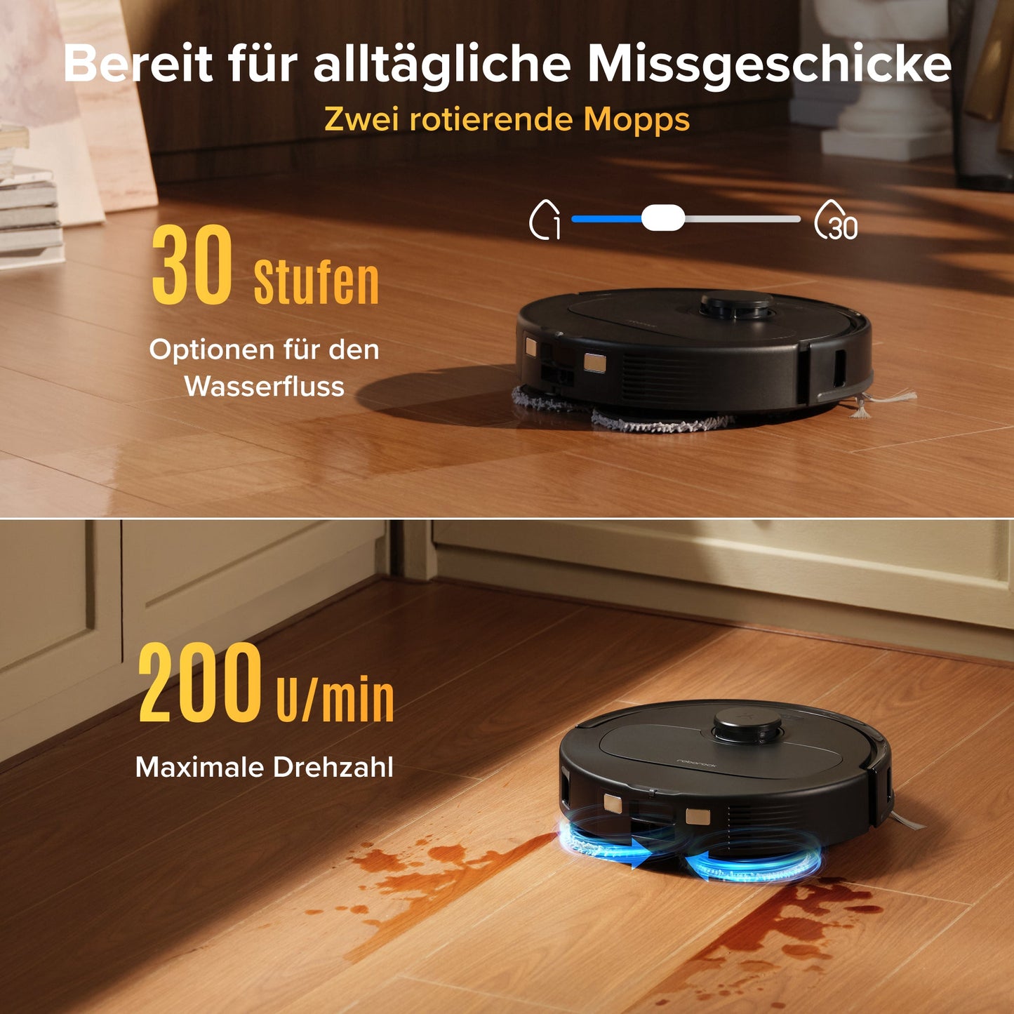 Roborock Qrevo S Pro Saug- und Wischroboter – Saugkraft von 18.500 Pa und Multifunktions-Dockingstation