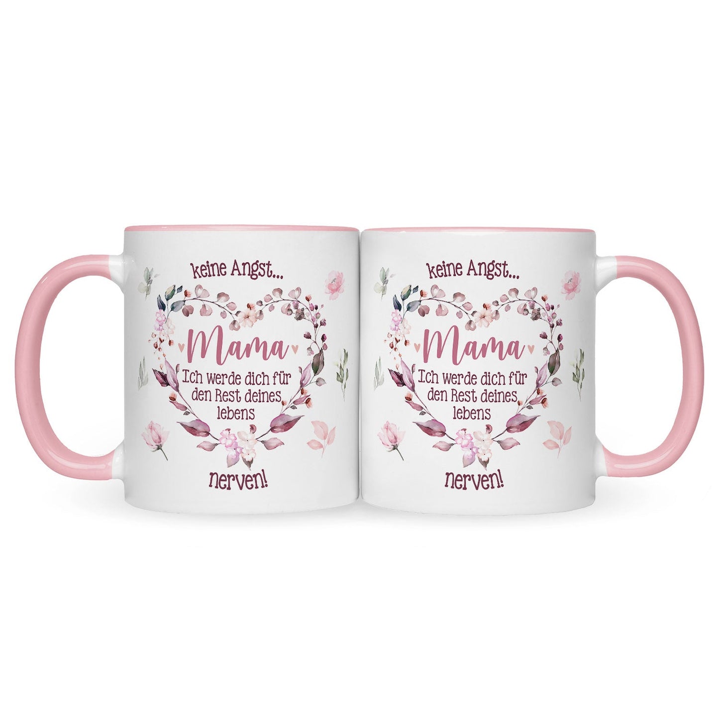 Bedruckte Tasse mit Spruch Keine Angst Mama