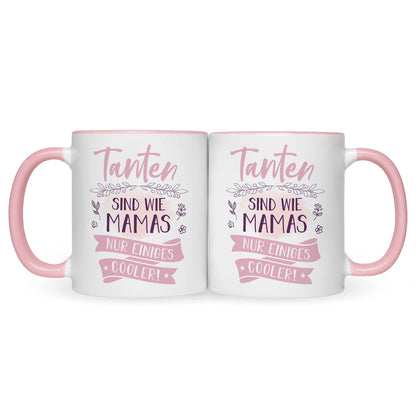 Bedruckte Tasse mit Spruch Tanten sind wie Mamas