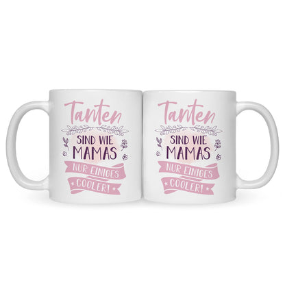 Bedruckte Tasse mit Spruch Tanten sind wie Mamas