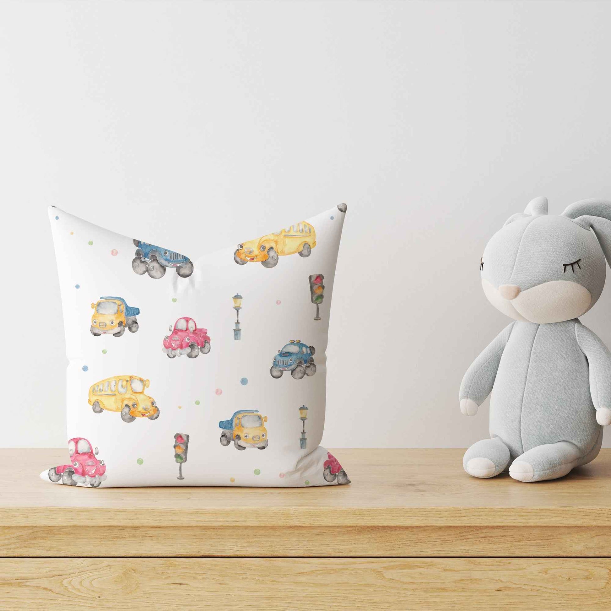 "Autos" Premium Kinder Dekokissen