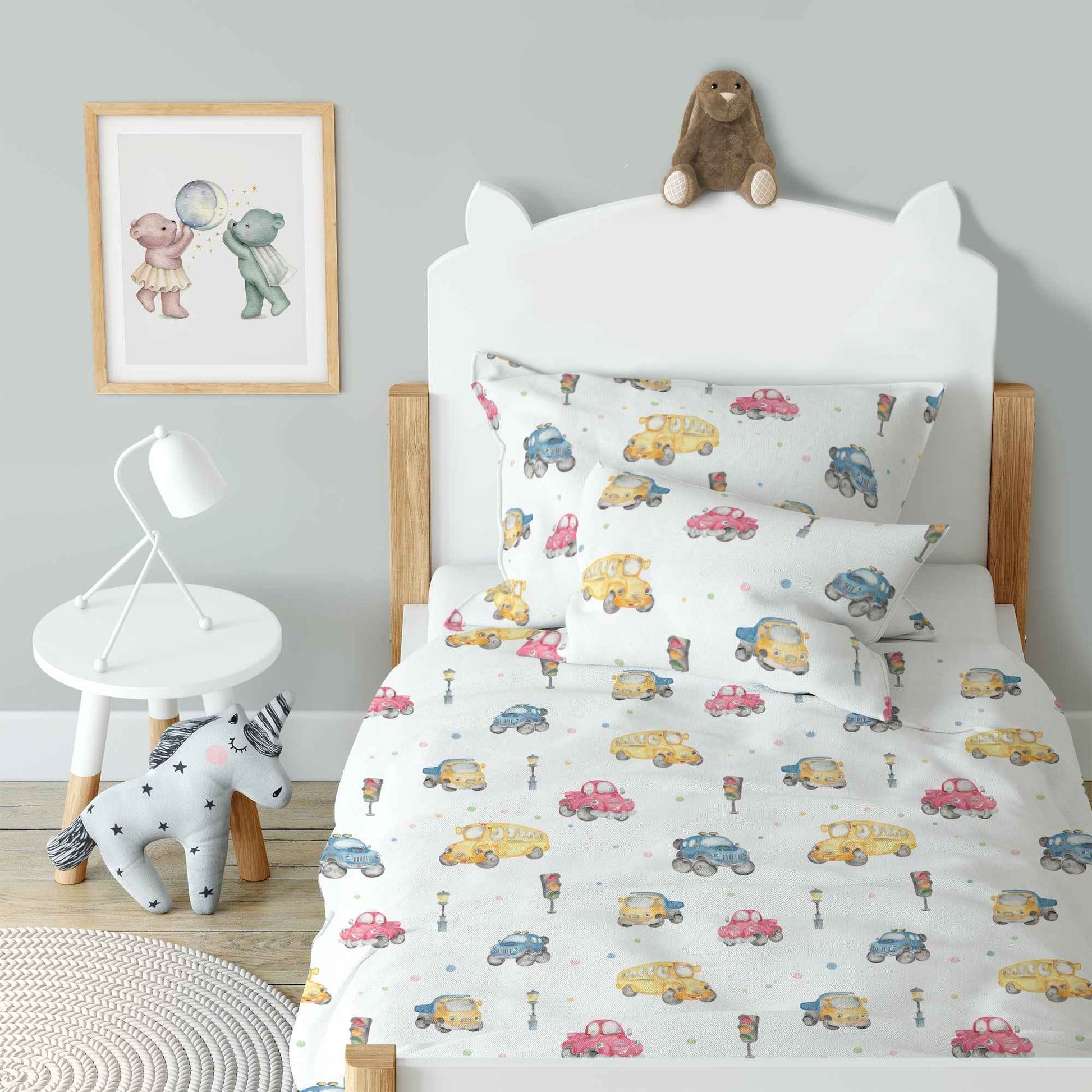 "Autos" Premium Kinderbettwäsche