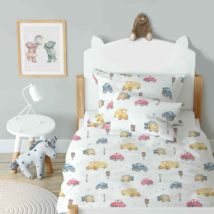 "Autos" Premium Kinderbettwäsche