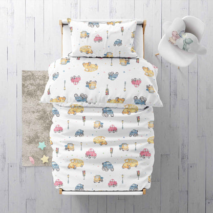 "Autos" Premium Kinderbettwäsche