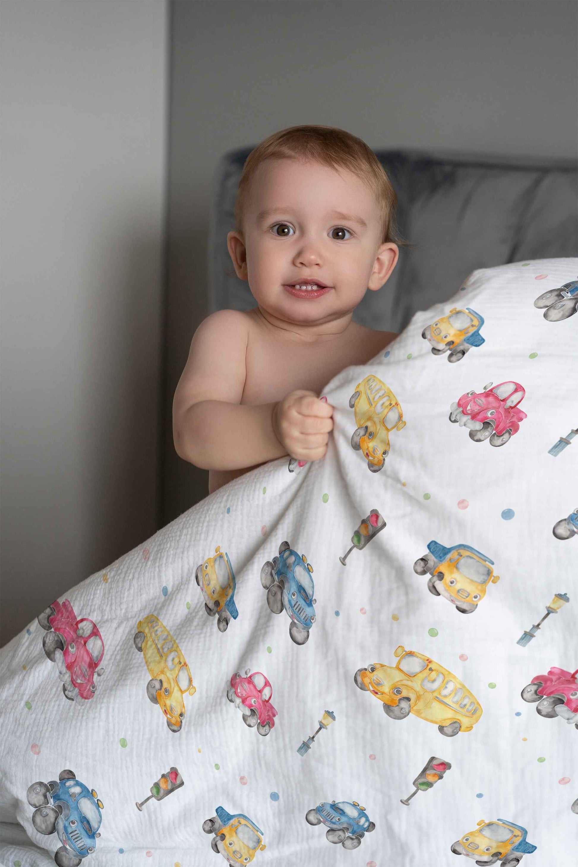"Autos" Premium Kinderbettwäsche